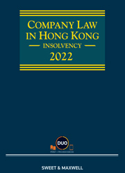Company Law in Hong Kong: Insolvency, 2022