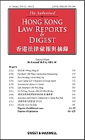 Hong Kong Law Reports & Digest (HKLRD) 2021: The Authorised HKLRD Print Parts Service with FREE ProView version