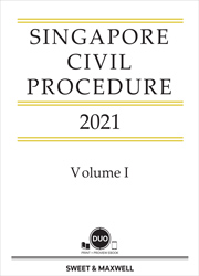 Singapore Civil Procedure 2021