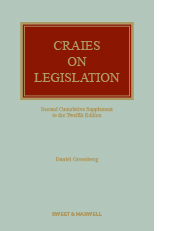Craies on Legislation 12th Edition 2nd Supplement